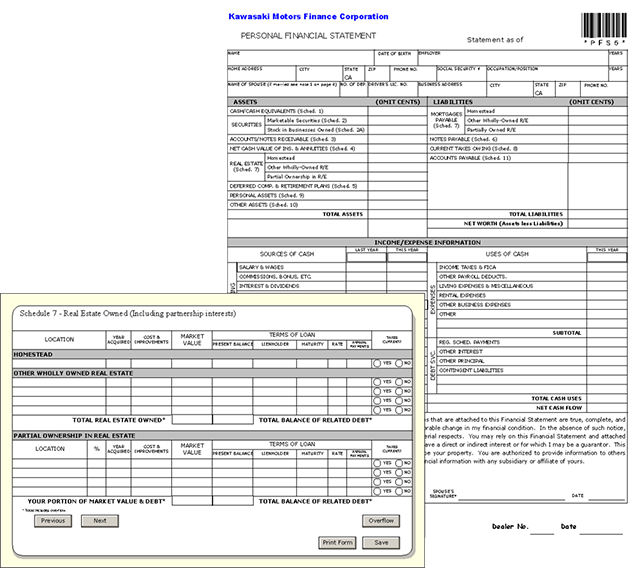 Kawasaki Acrobat form